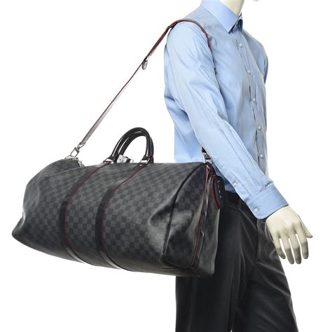 Keepall Bandoulière 55 My LV Heritage Damier Graphite Canvas